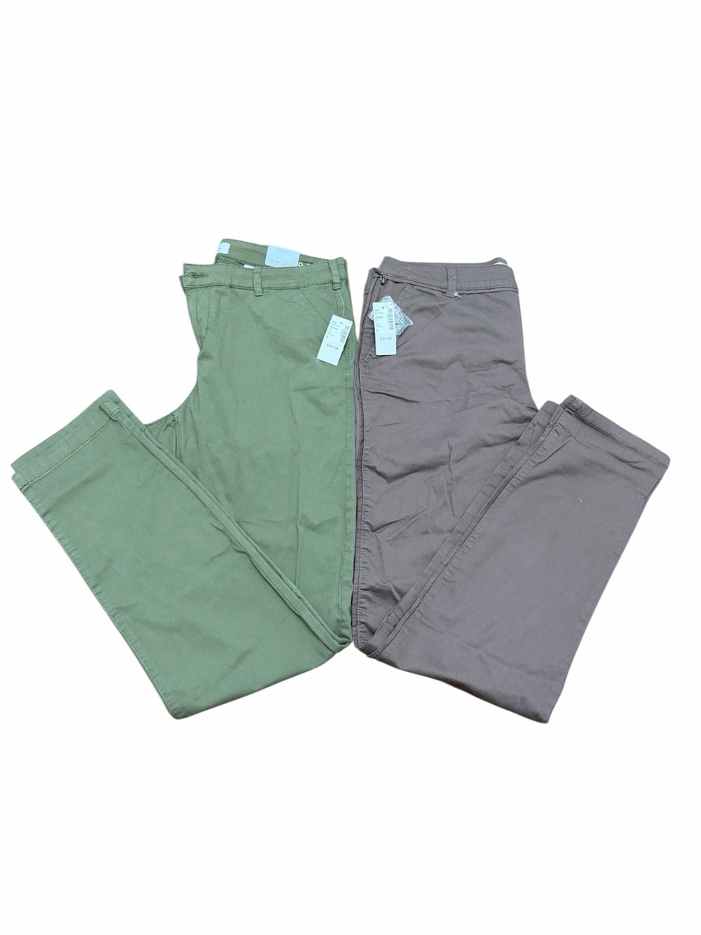 Reitmans Women’s Ankle Pants Bundle Size 7 Olive Green & Taupe NWT